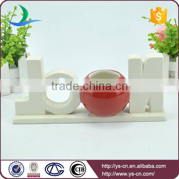 home decoration solid " NOEL" shape ceramic sign