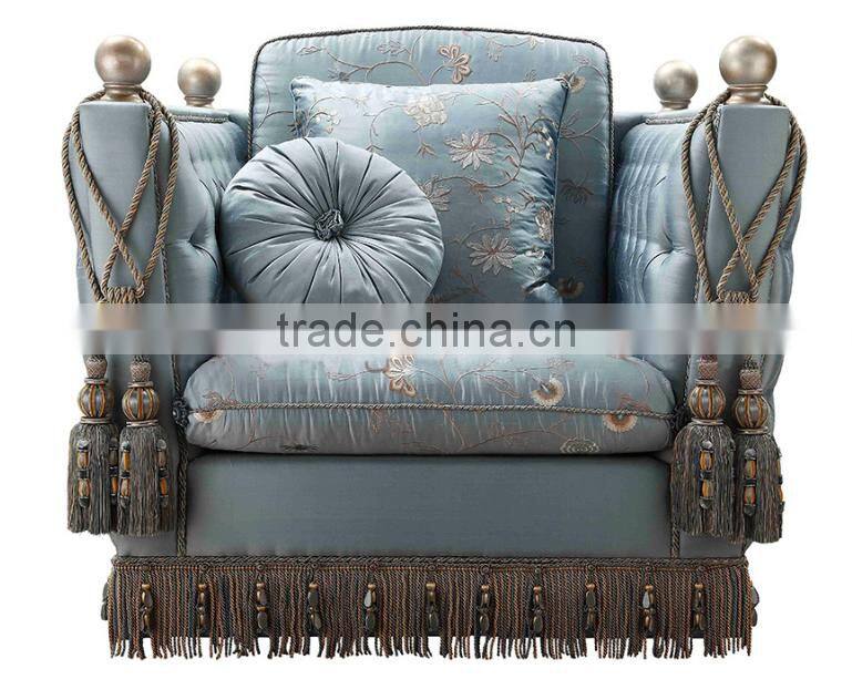 Luxury living room furniture fabirc sofa set