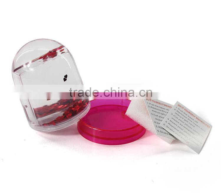 Polyresin Custom Romantic Wedding Picture Insert Snow Globe