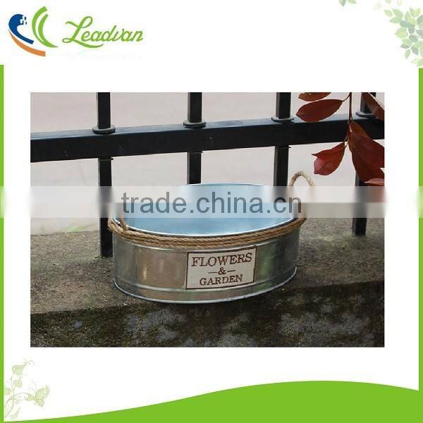 decorative garden metal plant pots indoor