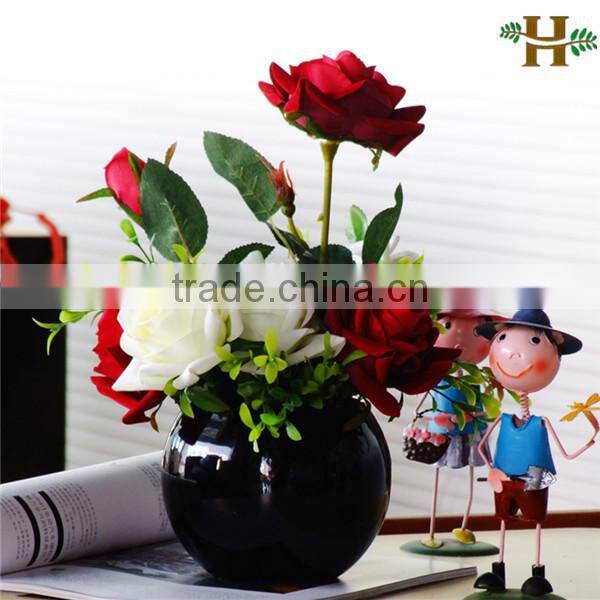 wholesale handblown cheap round glass bowl vase