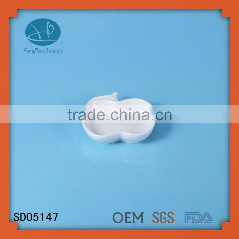 Porcelain Plain White Sushi Soy Sauce Dipping Plate Dishes,Bowl with lid,used chafing dishes,China dishes wholesale