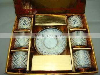 Clearance sale golden Arab style porcelain tea set