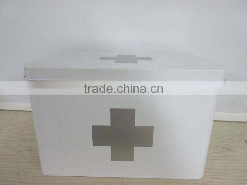 Metal First Aid Kit Box Medical First Aid Box Medicine-kit with insert