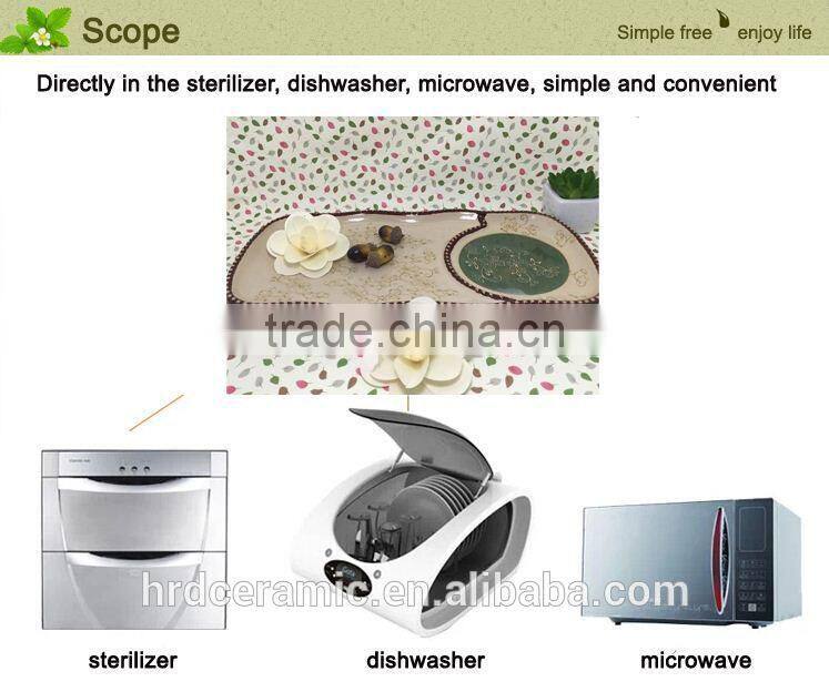 Daily use hand-painted stocked porcelain dinner plates High quality porcelain plate