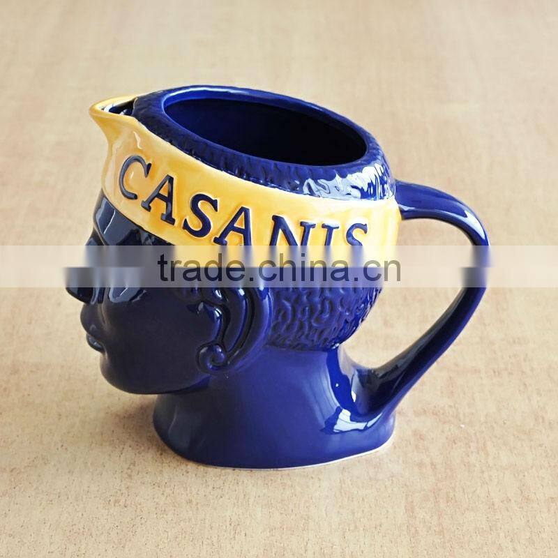 Hot sale solid color stoneware gravy boat