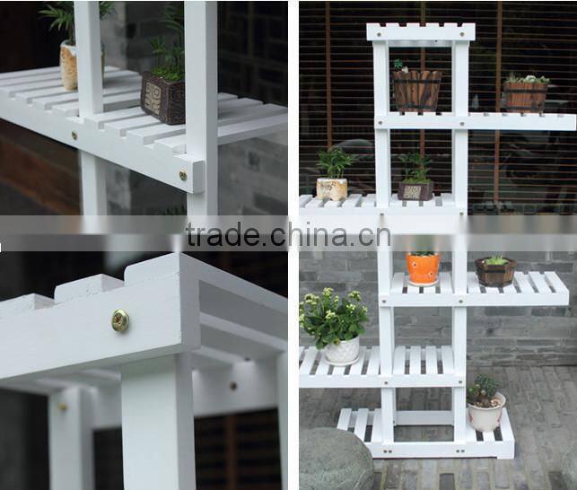 Solid wooden flower stand