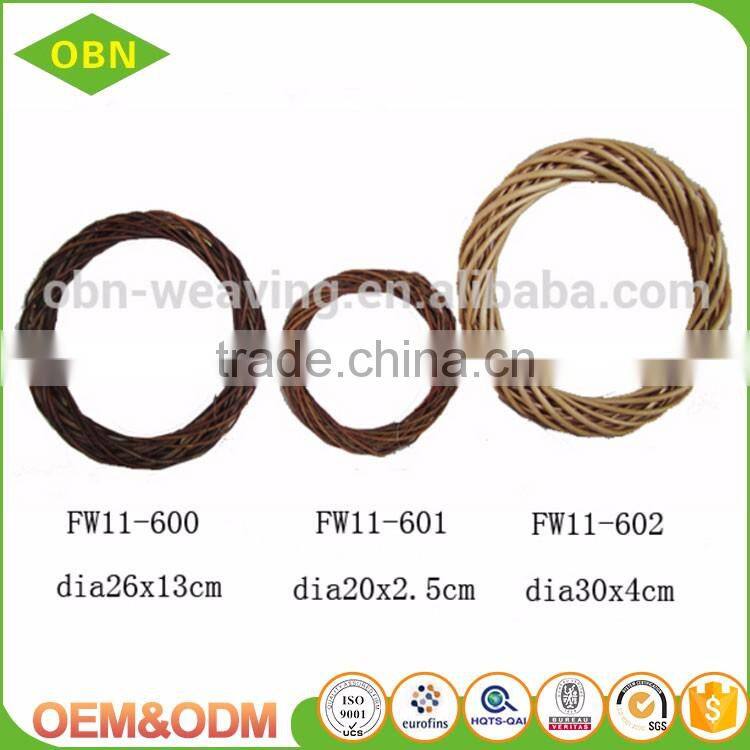 Christmas natural wicker wreath