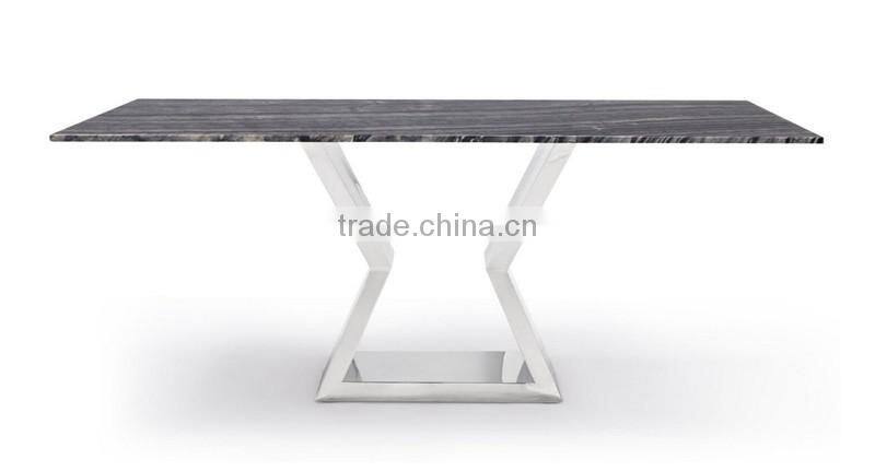 FF-071 factory price stainless steel dining table base metal furniture legs