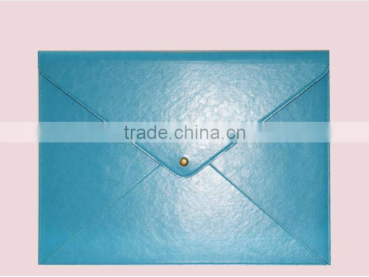 Computer bag laptop PU leather waterproof briefcase rolling men laptop bag