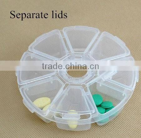 10cm Round 8 in 1 DIY coils box plastic storage