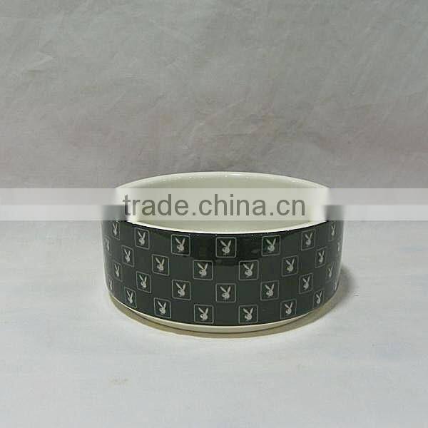 Round Ceramic Animal Water Bowls