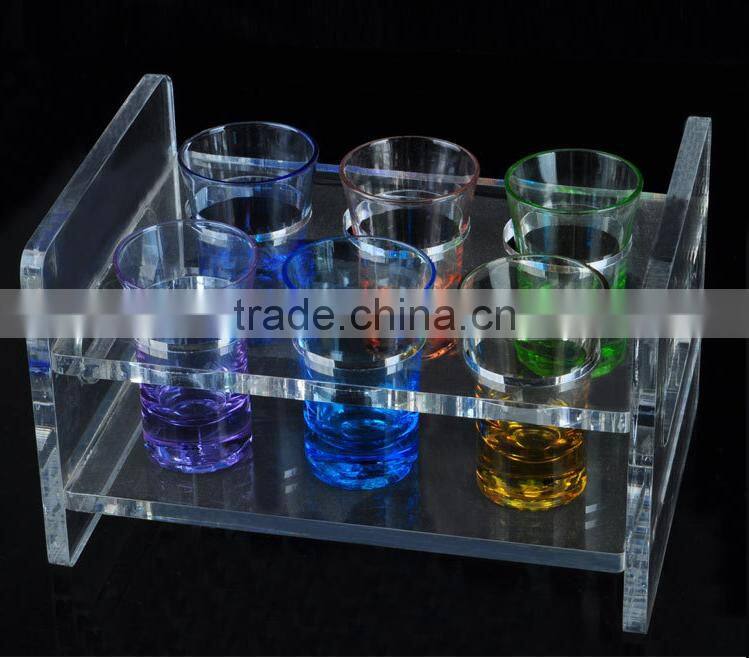 barware high quality clear acrylic wine bottle holder
