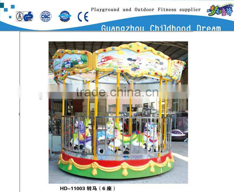 (HD-11003) Amusement attraction coin operate merry go round carousel