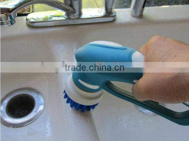 Cordless electric scrubber, electric power scrubber for kitchen and bathroom, electric hand scrubber