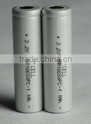15C discharge rate 3.2V1100mAh 18650 battery