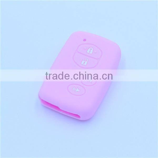 5 buttons silicone car key shell jacket for toyota