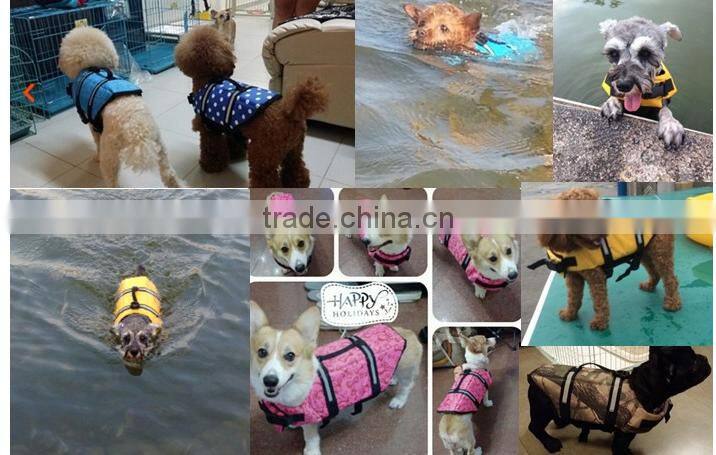 2016 New Outdoor Dogs Safty Life Jackets Swimming Clothes Pet Saver