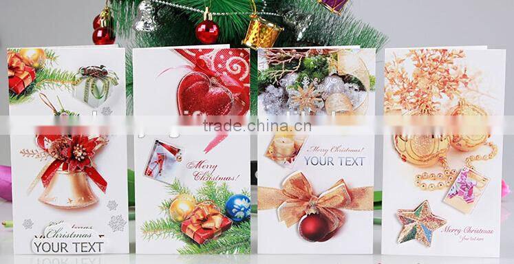China Made Custom Christmas Greeting Crads Printing Handmade Paper Greeting Cards Designs