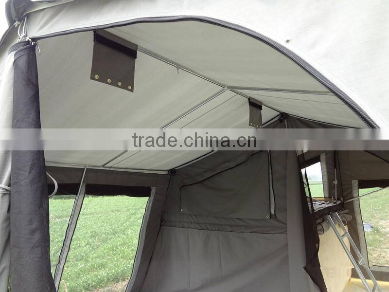 5+ person durable camping equipment canvas trailer tent for sale