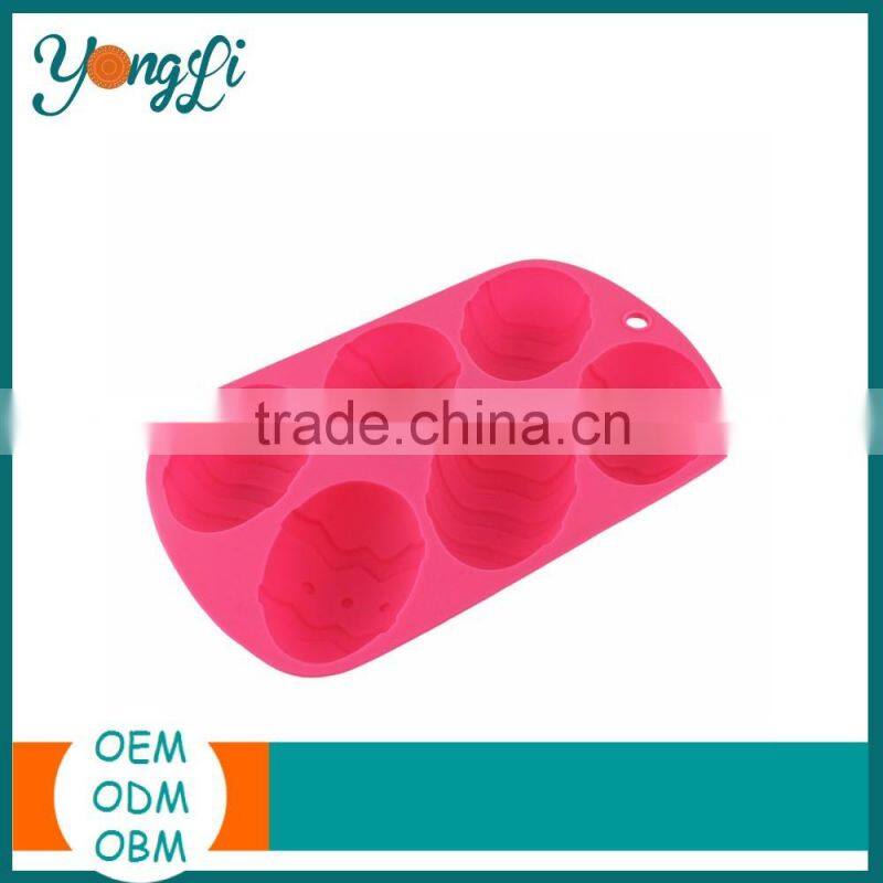 Wholesale Easter Non Stick Chocolate Egg Shaped Tray Silicone Cake Baking Mould