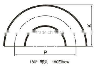 Hot Selling Industrial Safety Gr2 Welded Titanium Elbows