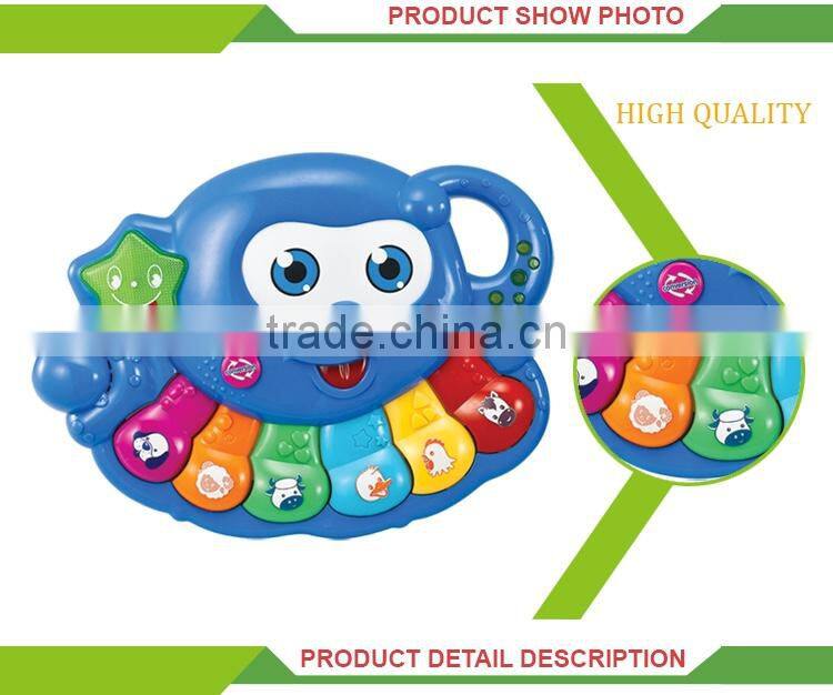 Most popular plastic musical cartoon mini baby electric piano toy