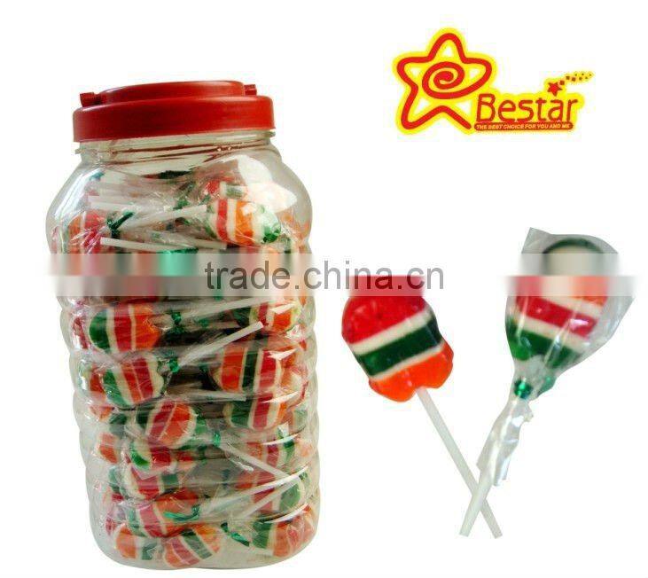 Jelly Bean Color Lollipop Candy