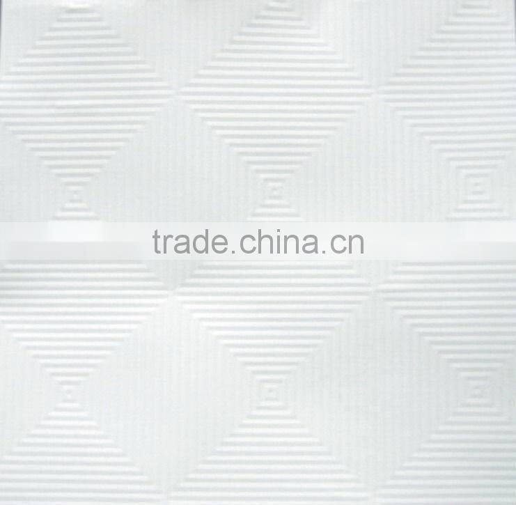 Three-dimensional surface decoration effect pvc gypsum ceiling board