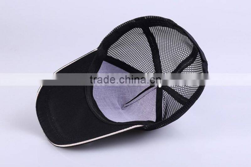 6 Panel Plain Man Trucker Hat Custom Mesh Baseball Cap Blank Unisex Mesh Cap