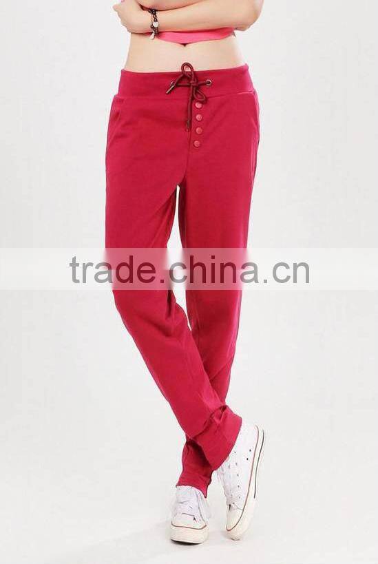 OEM new design cheap women fashion sweapants cotton french terry pants jogger pants China manufacturer