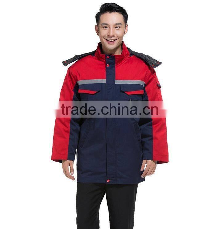 winter 100% cotton, cotton poly blended high quality worker uniform, labor uniform