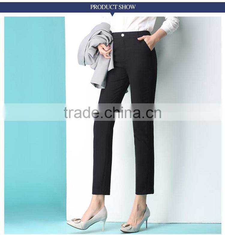 Casual business suit pants nine pants dress show small occupation all-match smoke tube small straight legged trousers custom