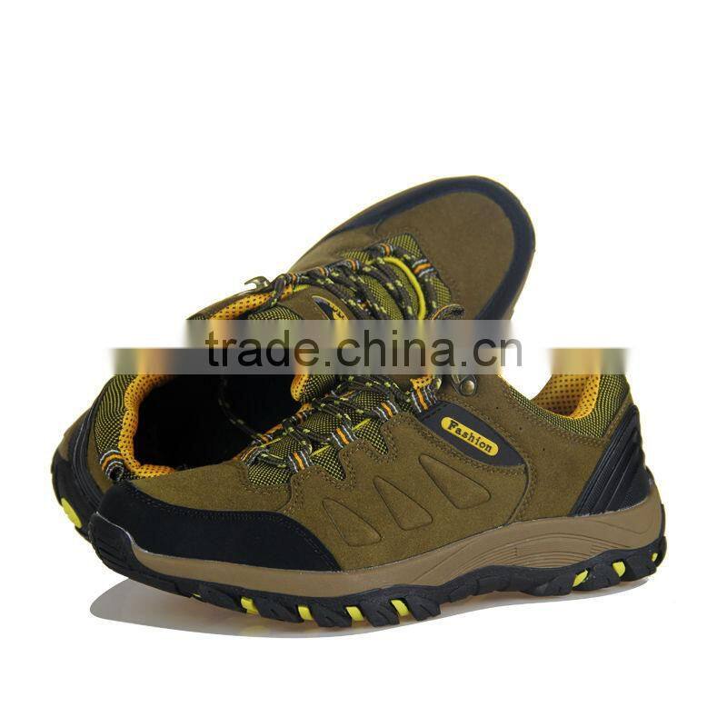 Outdoor climbing shoes anti-skidding to travel or walk for mens, adult climbing boot, outdoor shoe for worker made in jinjiang