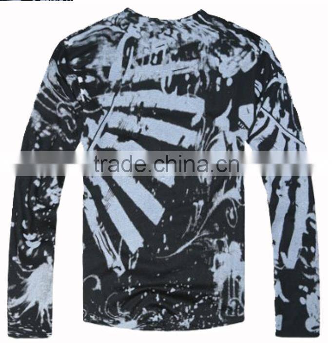 OEM unisex autumn cotton long slleve shirts custom logo