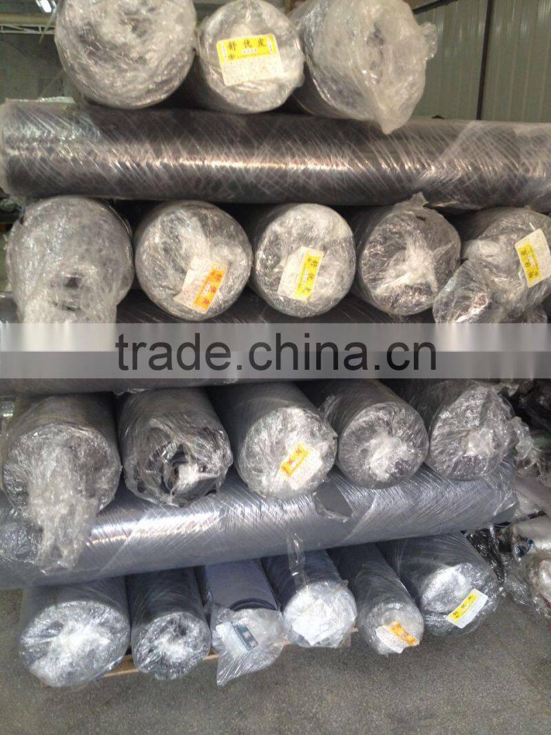 PU artificial Leather With Non-woven backing Stock Lot