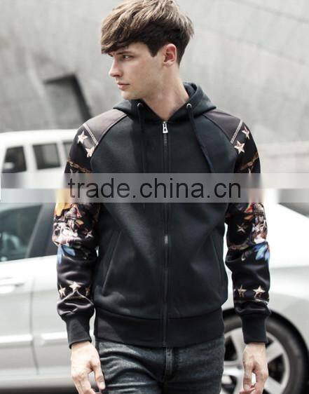 custom winter High Fashion customize Heavy Weight Fleece sport fashion Hoodies with floral printed Sweatshirt for Men