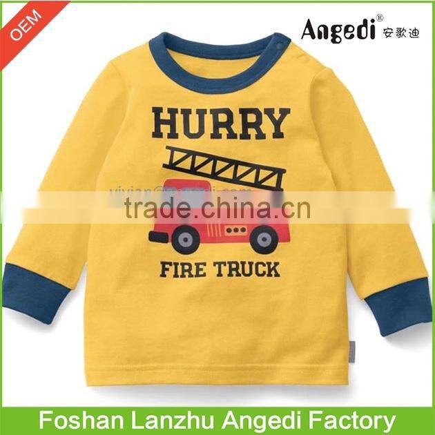 Kids wear Toddler Boys Active Long Sleeve Athletic jumper top Graphic t shirt