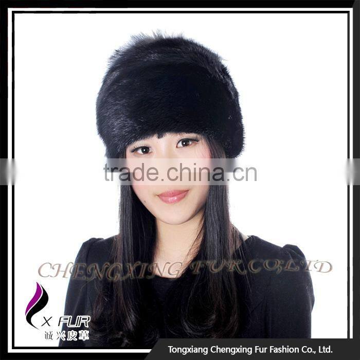 CX-C-181 Hot Sale Fashion Cap / Wholesale Price Mink Fur Hat