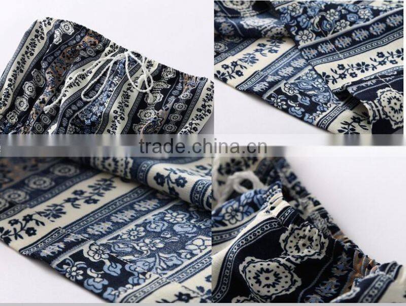 Vintage print women one-piece jumpsuit 2016