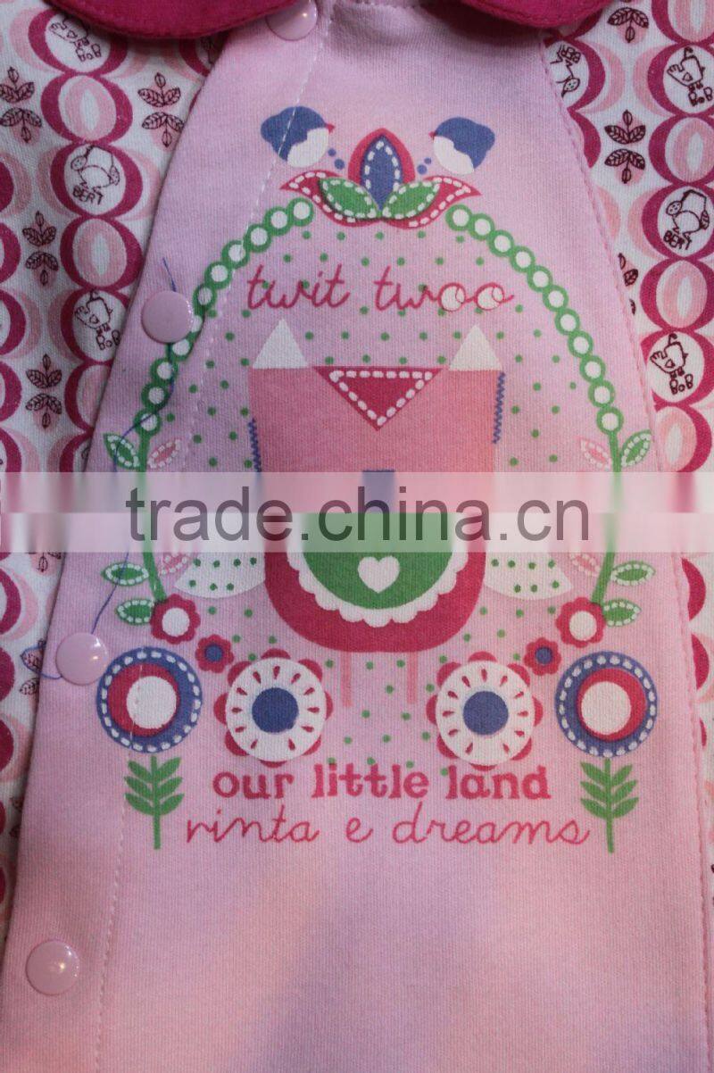 Sweet Baby Girls Romper Newborn Baby Summer Causal Romper Short Sleeve Round Neck