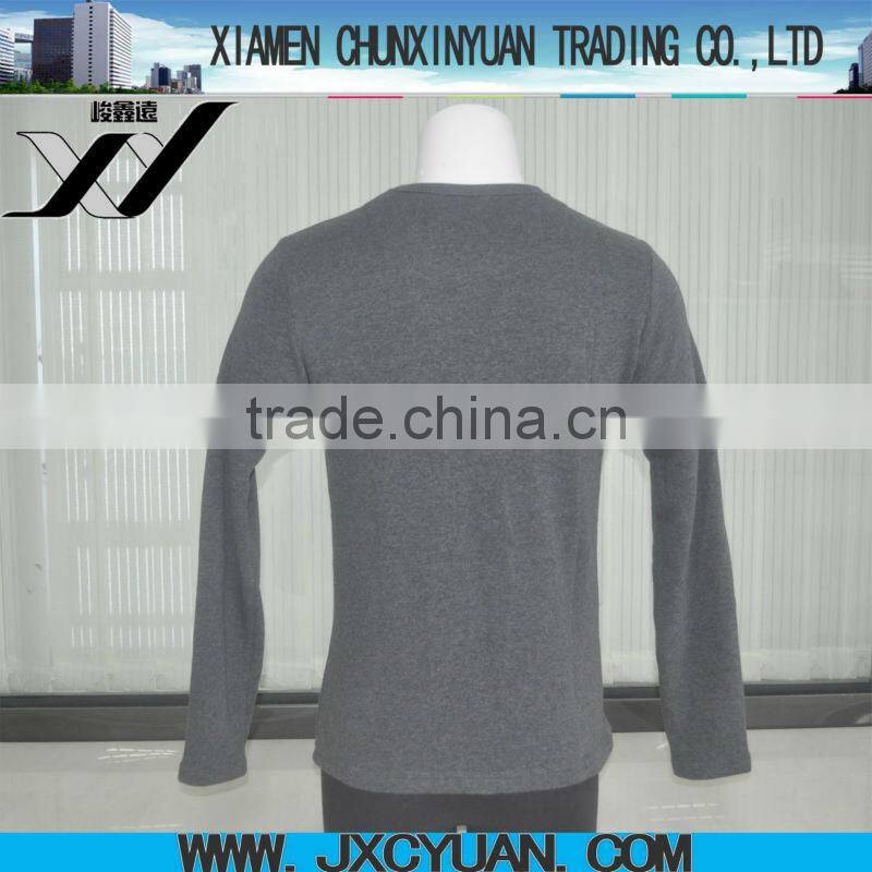 Clothing manufacturer crew neck long sleeve men hoodie without hood