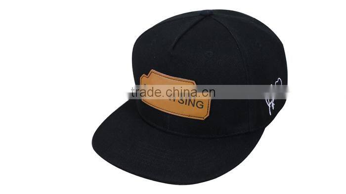 Plastic strapback wholesale custom 6 panel snapback hats made in China