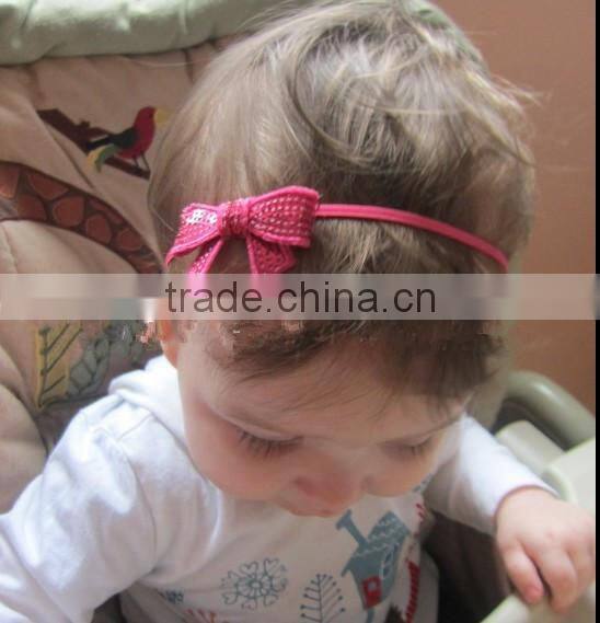 Hot sale Wholesale children's hair accessories Embroidery flash sequined bow Flash bead piece bow tie bowknot clip hairpin
