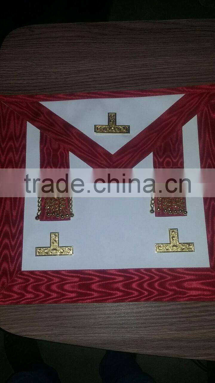 Mark Grand Officers Apron,Wreath Embroidered Apron