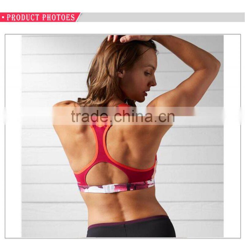 Custom high support train sexy wholesale sports women bra