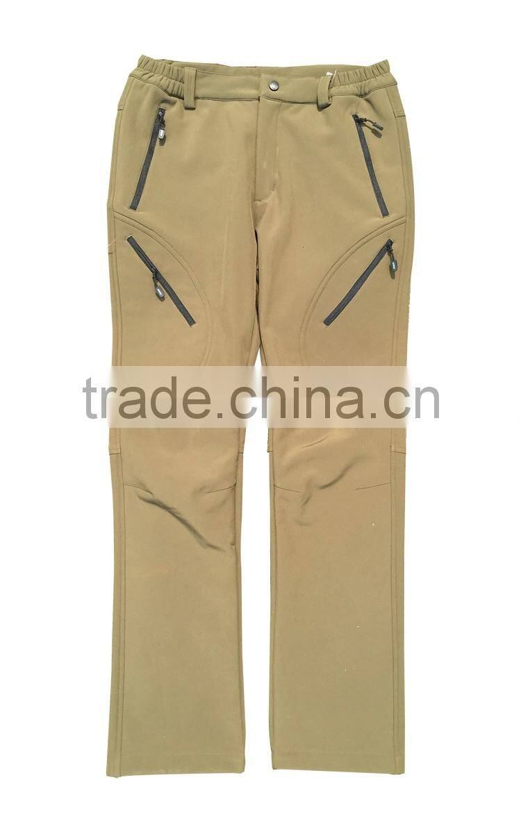 Outdoor women casual long pants softshell trousers
