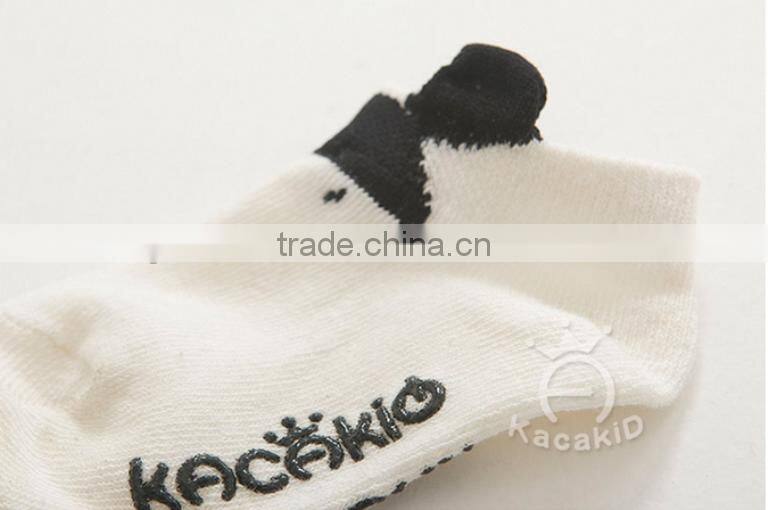cute animal baby cotton socks, silicone print baby socks
