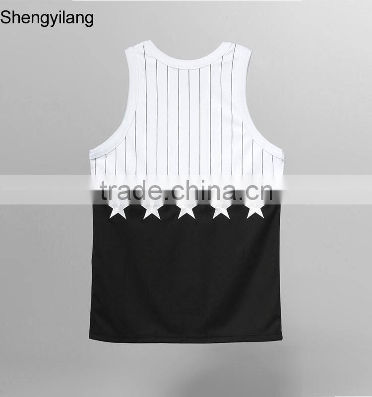 Custom Most fashionable printing tank top with your own logo, wholesale tank top guangzhou manufacturer