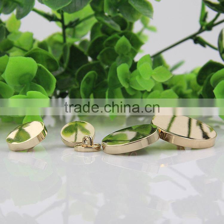 High Quality Gold Black 11.5mm-30mm Size Flat Coat Shirt Custom Metal Buttons For Coats